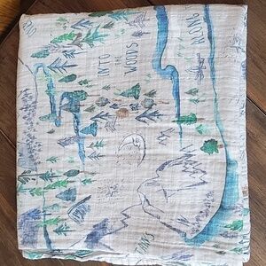 Miaoberry Organic Cotton Muslin FOREST Blanket